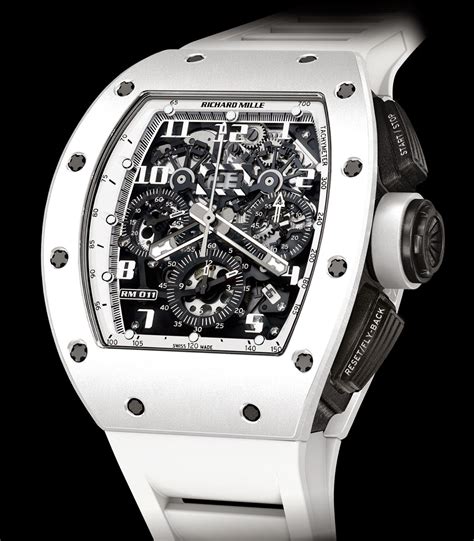 richard mille white watch price|white richard mille price.